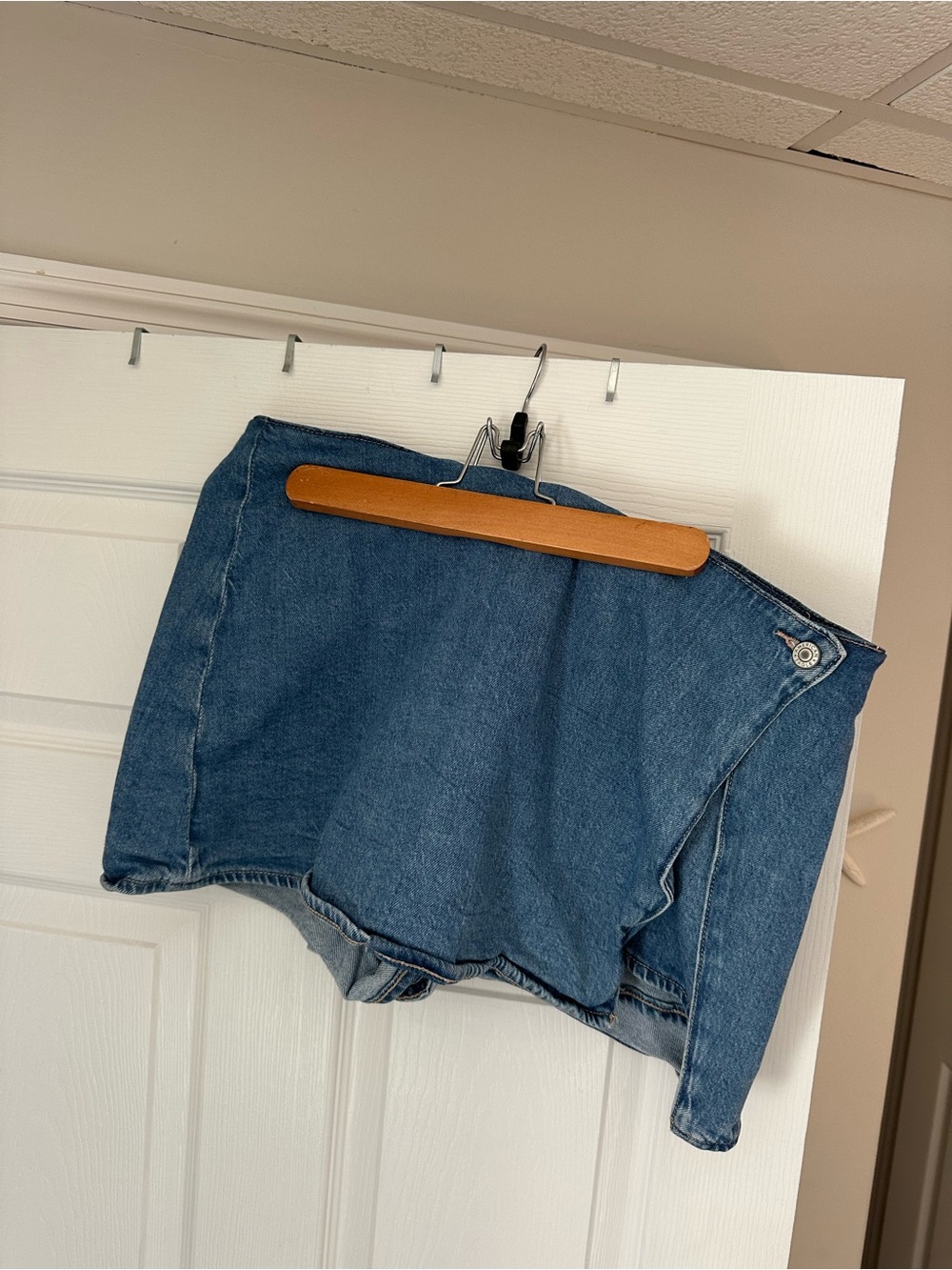 American Eagle Outfitters Dark Blue Denim Skort